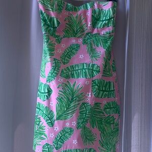 Strapless summer dress